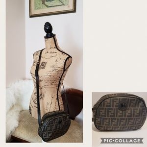 Fendi Zucca Crossbody Vintage Handbag